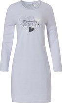 Pastunette dames nachthemd L/M tricot Love  - 48  - Blauw