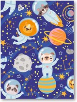 Dieren in de ruimte - 30x40 Poster Staand - Besteposter - Dieren - Kinderen - Kinderkamer