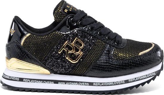 Replay Barbican Meisjes Sneaker - Zwart - Maat 34 | bol.com