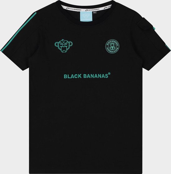 Black Bananas Kids Jr. Unity Tee 164 Zwart Aqua bol