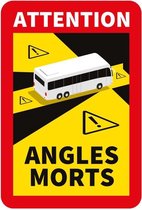 Pickup dode hoek magneetfolie Bus Touringcar 2 stuks - 170x250 mm - Angles Morts Transport en Commun Support magnétique 2 pcs