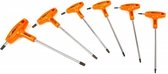 Beta Sleutelset - Torx - 6-delig - Antislip profiel - T-greep - Zwart, Oranje