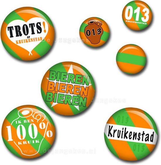 Reis Vaarwel Keuze Kruikenstad buttons mix2 | bol.com