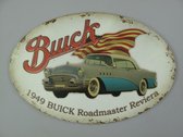 Metalen wandbord - Buick Roadmaster Reviera - Vintage wanddecoratie - 33 cm hoog