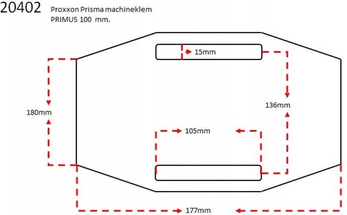 Proxxon 20392 machine vise Primus 75 jaw width 75 mm