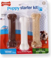 Nylabone puppy chew puppy starter kit - tot 11 kg - 1 stuks