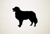 Silhouette hond - Hovawart - L - 75x91cm - Zwart - wanddecoratie