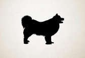 Silhouette hond - Swedish Lapphund - Zweedse Lappenhond - XS - 22x30cm - Zwart - wanddecoratie