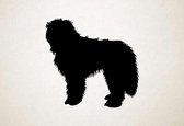 Silhouette hond - Sapsali - S - 45x47cm - Zwart - wanddecoratie