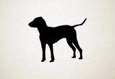 Silhouette hond - Bleu De Gascogne, Petit - M - 60x77cm - Zwart - wanddecoratie