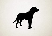 Silhouette hond - Estonian Hound - Estlandse hond - S - 45x52cm - Zwart - wanddecoratie