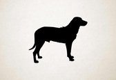 Silhouette hond - Majorca Shepherd Dog - Mallorca herdershond - S - 45x57cm - Zwart - wanddecoratie