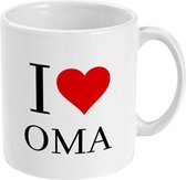 MUGZ - I LOVE - Mok - Theemok - Koffiemok - Theebeker - Koffiebeker - I LOVE OMA