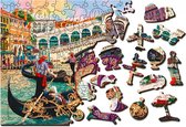 Wooden City - 2in1 - Houten Legpuzzel - Venice Carnival - 37,5x25,4cm