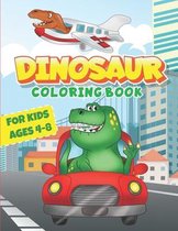 Dinosaur Coloring Book For Kids Ages 4-8