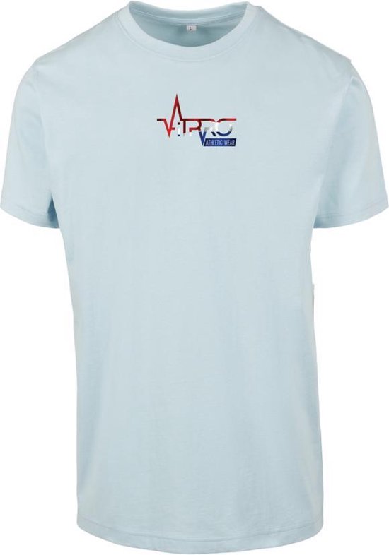 FitProWear Casual T-Shirt Dutch - Lichtblauw - Maat XS - Casual T-Shirt - Sportshirt - Slim Fit Casual Shirt - Casual Shirt - Zomershirt - Blauw Shirt - T-Shirt heren - T-Shirt
