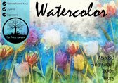 Aquarel Papier - 80 vel - Ivoor - Fine grain - A5 - 300 g/m² - Aquarelpapier