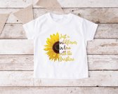 T-shirt Wildflower Sunshine Wit Maat 122-128
