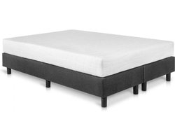 Bed4less Boxspring 160 x 200 cm - Met Matras - Tweepersoons - Antraciet