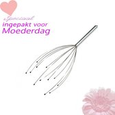 Hoofdmassagespin- Altijd Goed Cadeau- Verassende Cadeau- Cadeaus Voor Haar- Moederdag Cadeau- Zilver- Perfecte Moederdag Cadeau- Liefde- Hartjes- Koopje- Speciale deal