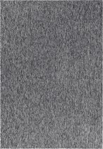 Modern laagpolig vloerkleed Nizza - grijs - 280x370 cm