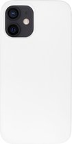 BMAX Siliconen hard case hoesje voor iPhone 12 Mini / Hard Cover / Beschermhoesje / Telefoonhoesje / Hard case / Telefoonbescherming - Wit