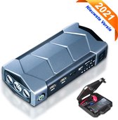 MERXL Jumpstarter - Starthulp voor auto - Startbooster - Powerbank - Startkabels - LED Zaklamp - Diesel/Benzine - 7 in 1