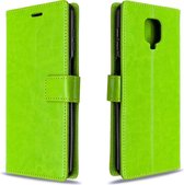 Voor Geschikt voor Xiaomi Redmi Note9 Pro / Redmi Note 9s Crazy Horse Texture Horizontale Flip Leather Case met houder & kaartsleuven & portemonnee & fotolijst (hebzucht)