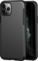 Voor iPhone 11 Pro Effen kleur Vierhoekige schokbestendige TPU + pc-beschermhoes (zwart)