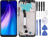 Lcd-scherm en digitizer volledige montage met frame voor Xiaomi Redmi Note 8 (zwart)