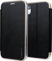 Voor iPhone XR CMai2 Linglong Series PC + PU horizontale flip lederen tas met houder en kaartsleuf (zwart)