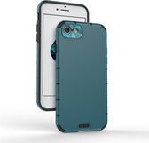 Voor iPhone 8/7 schokbestendige graan PC + TPU Case (groen)