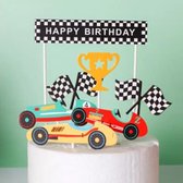 Race Formule 1 taartversiering - taart topper - taart decoratie - verjaardag versiering