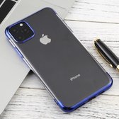 Voor iPhone 11 Pro transparante TPU anti-drop en waterdichte mobiele telefoon beschermhoes (blauw)