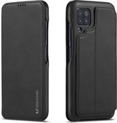 Voor Huwei P40 Lite / nova 6 SE LC.IMEEKE Hon Ancient Series horizontale flip lederen tas met houder en kaartsleuf (zwart)