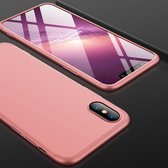 GKK Three Stage Splicing Full Coverage PC Case voor iPhone XS / X (Rose Gold)