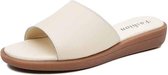 Eenvoudig en mode antislip slijtvaste sandalen Pantoffels voor dames (kleur: beige maat: 38)