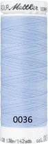 Mettler SERAFLEX elastisch machinegaren 130m, 0036 licht (jeans) blauw, skylight