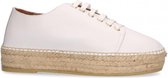 Van Dalen  - Espadrille Veterschoen Suede - White - 41