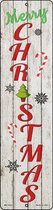 Wandbord - Street Sign - Merry Christmas (klein formaat)