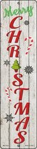 Wandbord - Street Sign - Merry Christmas