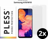 Samsung A10 en Samsung M10 Screenprotector Glas - 2x - Pless®