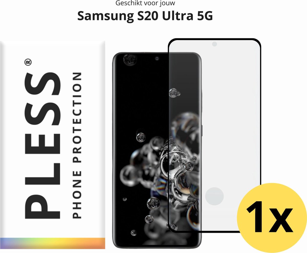 Samsung S20 Ultra Screenprotector Glas - 1x - Pless®
