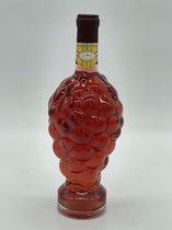JMP Gifts® - Exclusieve fles als druiven tros - 0,75L - Rosé - Wijnfles - Wijn - Glazen beeld - Decoratie - Cadeau - Sierstuk - Glaswerk - Druif - Moederdag tip