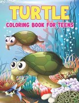 Turtle Coloring Book for Teens
