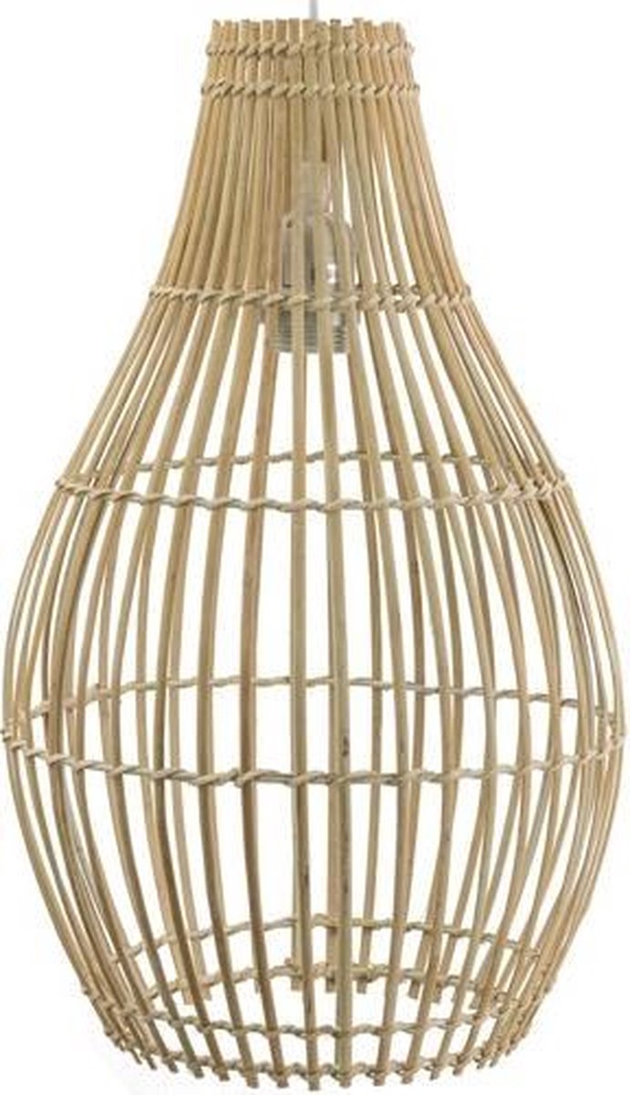Hanglamp van Bamboe - Handgemaakt - Hanglamp - Slaapkamerlamp - Hanglamp - Eettafel Lamp - 44 cm hoog