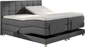 Bedworld Boxspring 160x200 cm Elekrtisch Verstelbaar met Matras - Bed - Medium Ligcomfort - Grijs