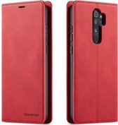 Voor Geschikt voor Xiaomi Redmi Note 8 Pro Forwenw Dream Series Oil Edge Strong Magnetism Horizontal Flip Leather Case with Holder & Card Slots & Wallet & Photo Frame (Red)