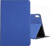 Voor Huawei Matepad Pro 10,8 inch Craft Cloth TPU beschermhoes met houder (blauw)