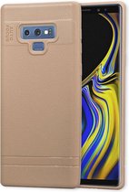 Litchi Texture TPU schokbestendig hoesje voor Galaxy Note9 (bruin)